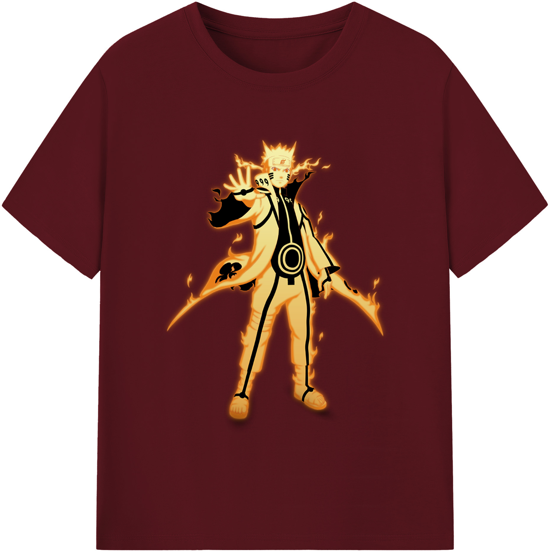 （画像用） NARUTO -ナルト- うずまき ナルト Uzumaki Naruto 綿100％半袖Tシャツ（フロントプリント）